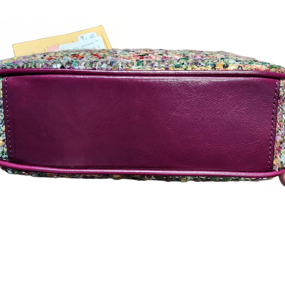 Patricia Nash Lorenza tweed sequin flap shoulder bag - Picture 5 of 16